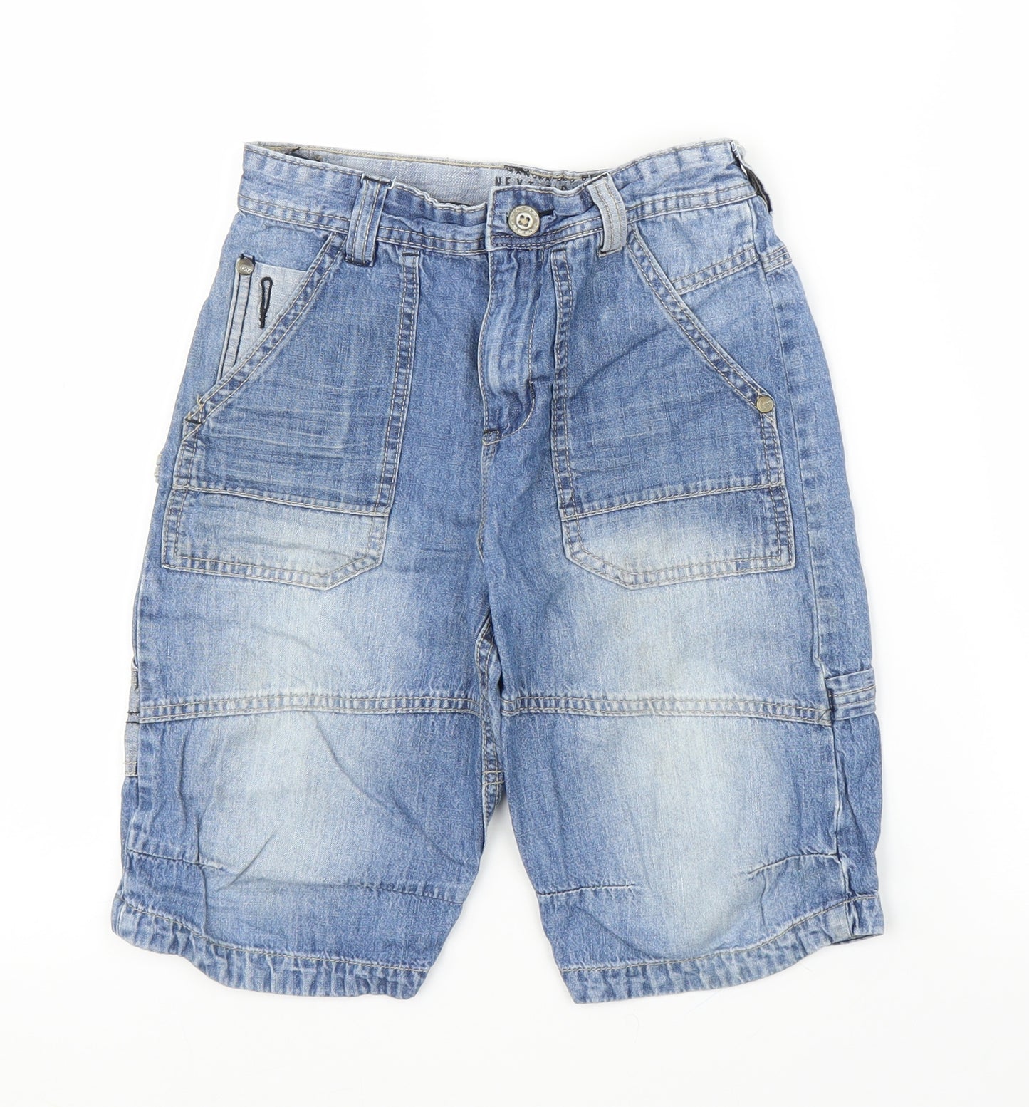 NEXT Boys Blue  Denim Cargo Shorts Size 10 Years