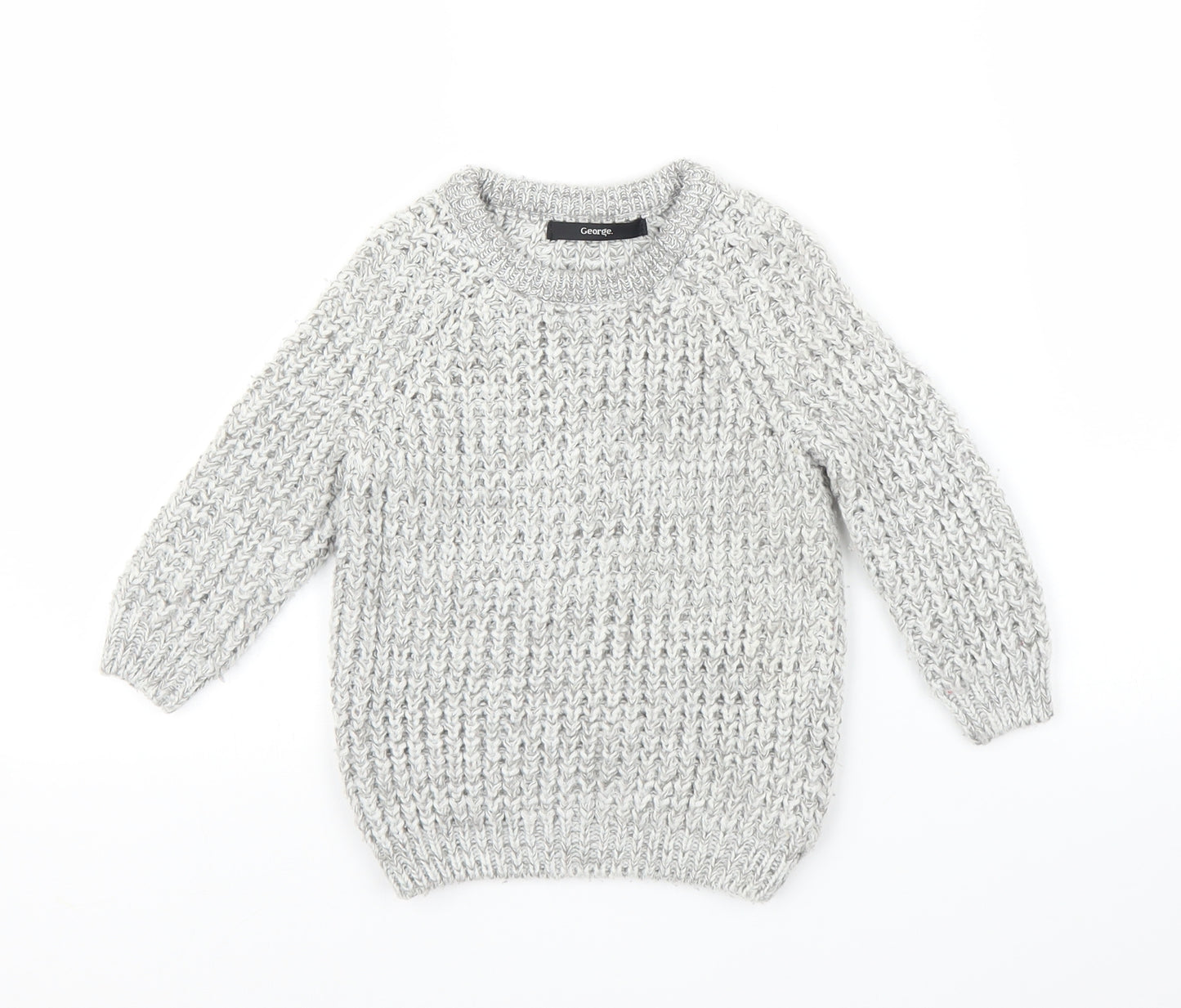 George Boys Grey   Pullover Jumper Size 12-18 Months