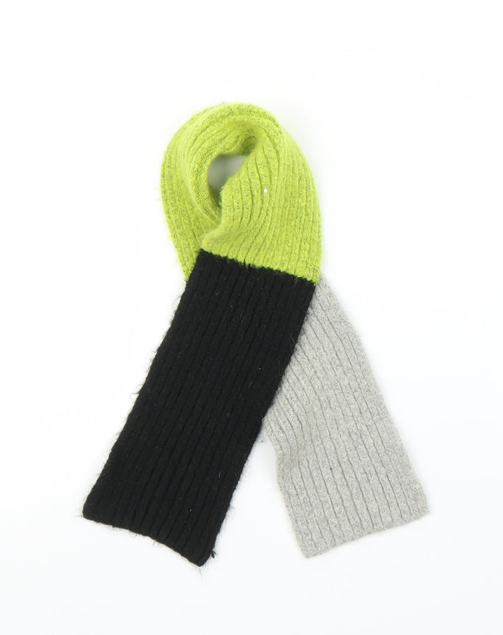 F&F Boys Grey Striped Scarf One Size