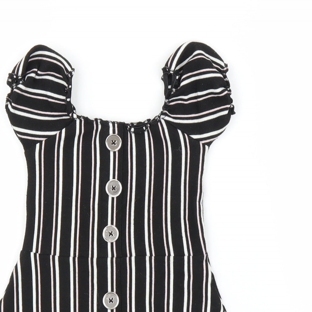 Firetrap Girls Black Striped  A-Line  Size 2-3 Years