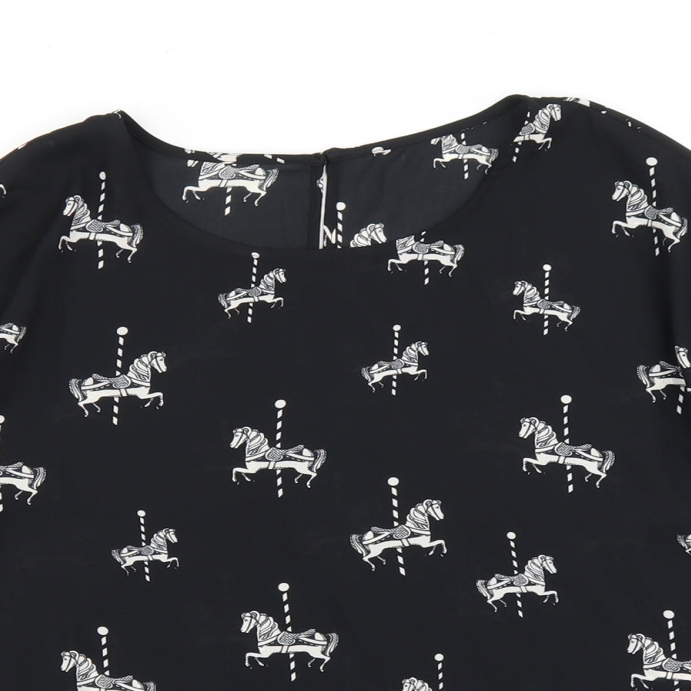 TU Womens Black   Basic Blouse Size 18