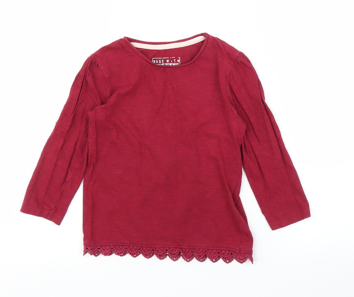 Primark Girls Purple   Basic T-Shirt Size 2 Years