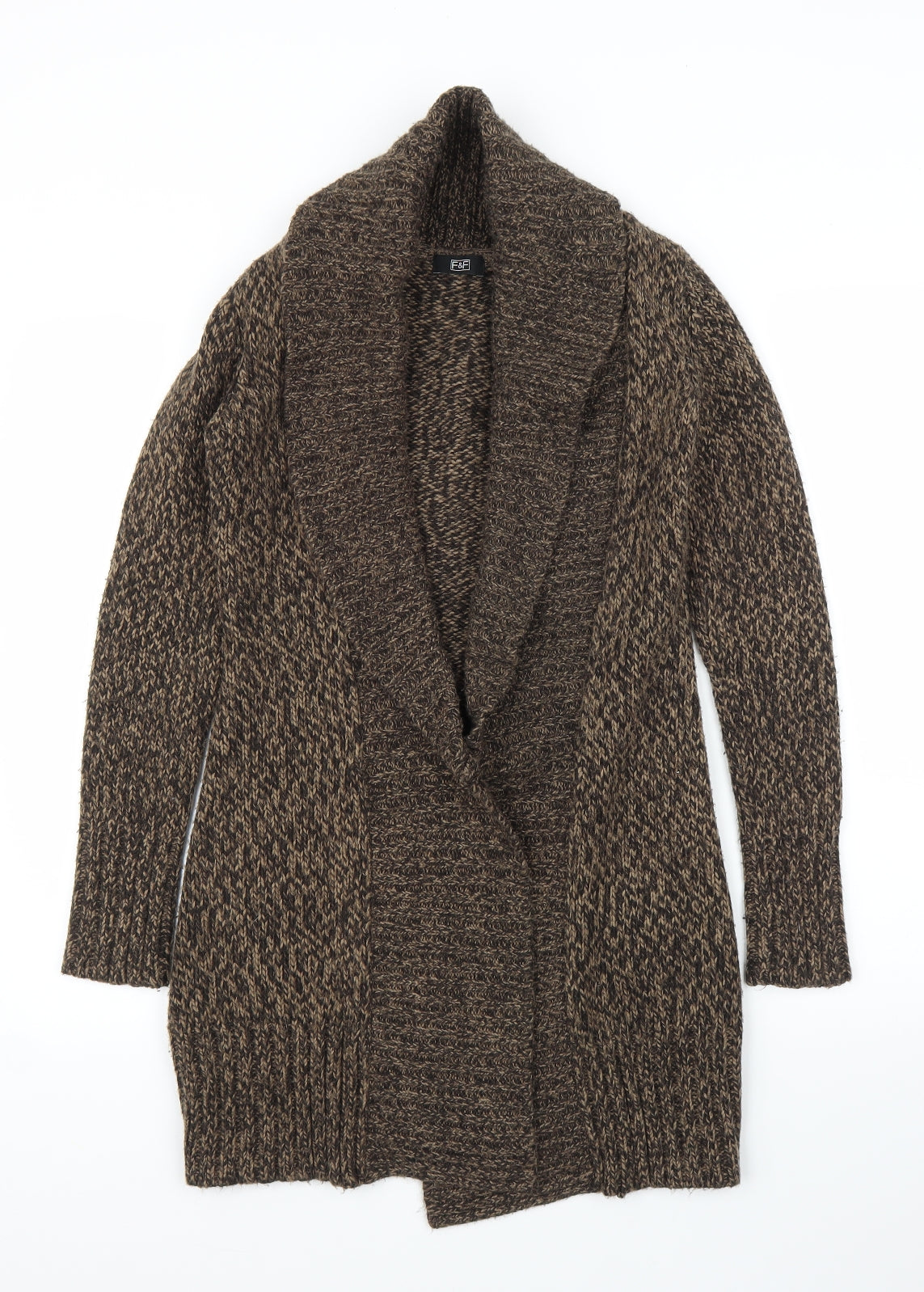 F&F Womens Brown   Cardigan Jumper Size 6