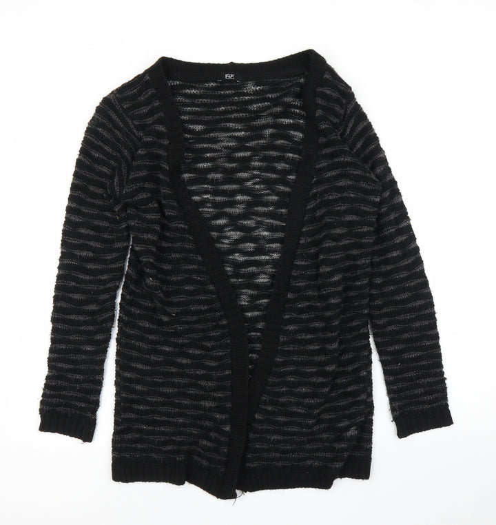F&F Womens Black Cardigan Jumper Size 8