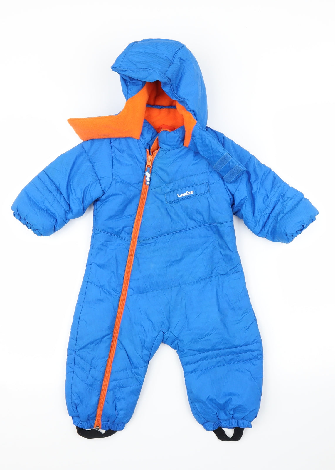 DECATHLON Boys Blue   Puffer Jacket Snowsuit Size 12 Months