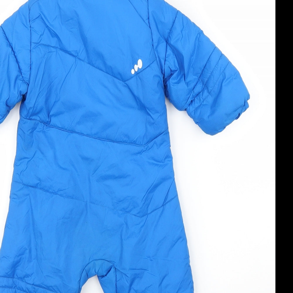 DECATHLON Boys Blue   Puffer Jacket Snowsuit Size 12 Months