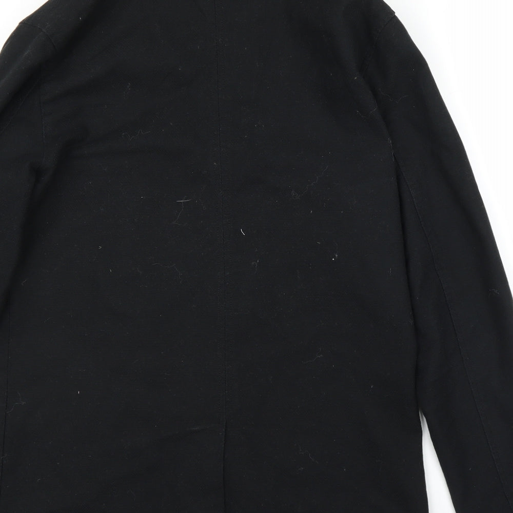River Island Womens Black   Pea Coat Coat Size S