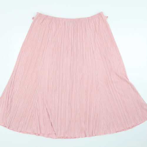 Forever Womens Pink   A-Line Skirt Size 2XL