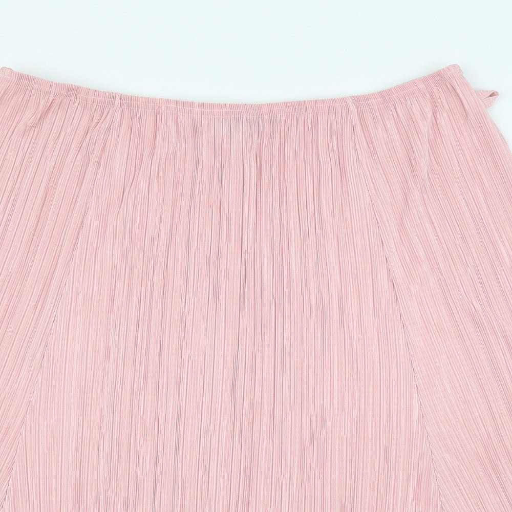Forever Womens Pink   A-Line Skirt Size 2XL