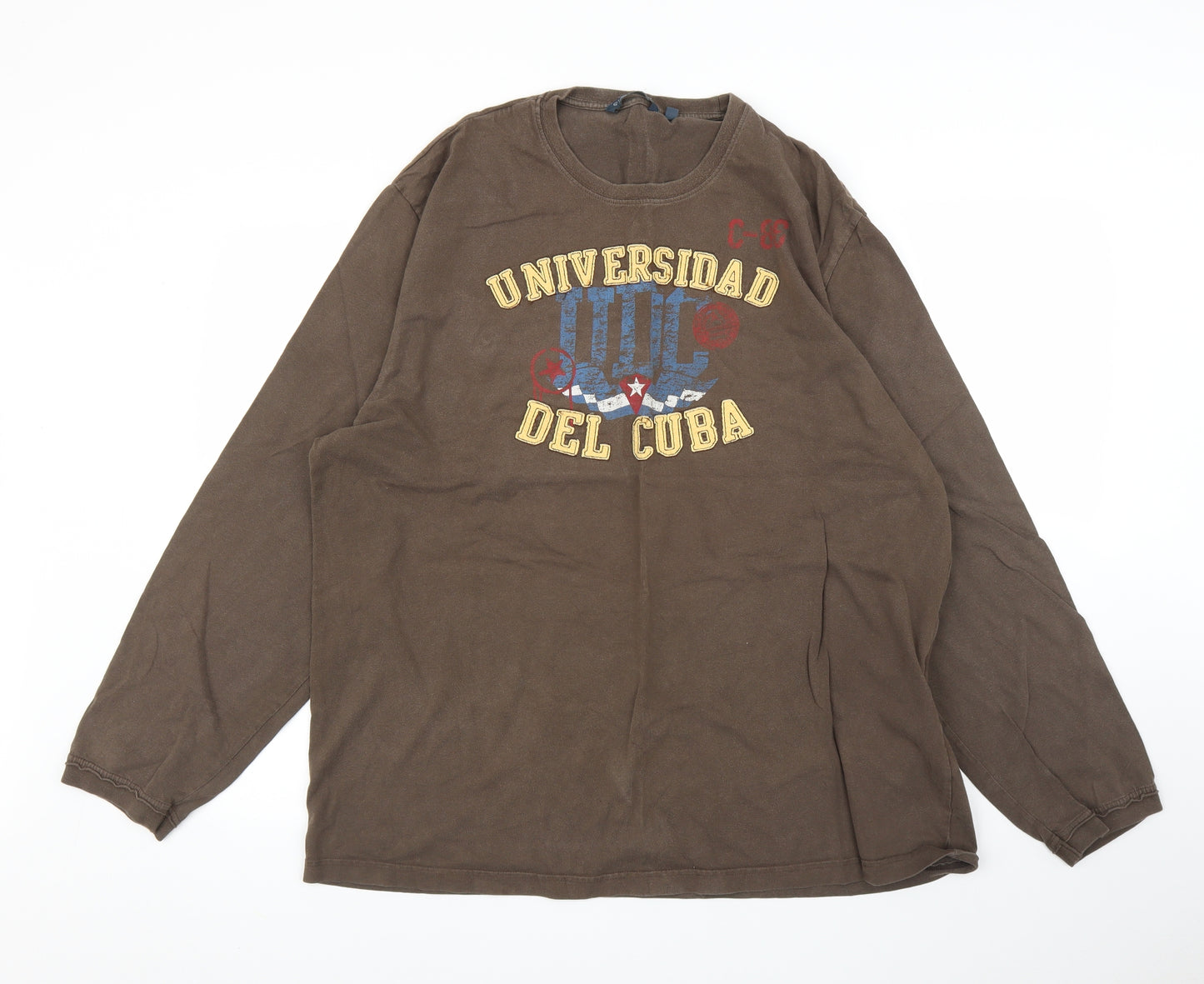 Lee Cooper Mens Brown    T-Shirt Size 2XL