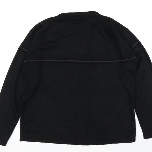 Freeport Mens Black   Pullover Jumper Size XL