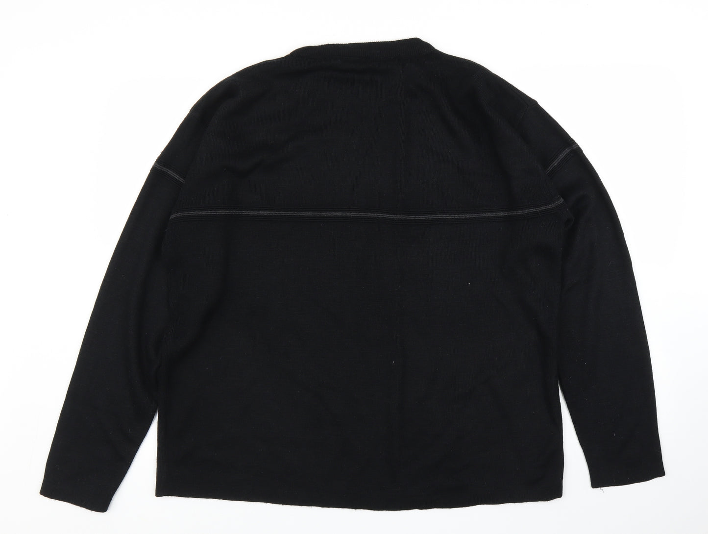 Freeport Mens Black   Pullover Jumper Size XL