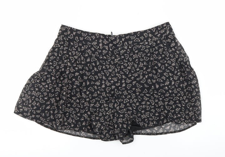 Primark Womens Black   Cut-Off Shorts Size 8