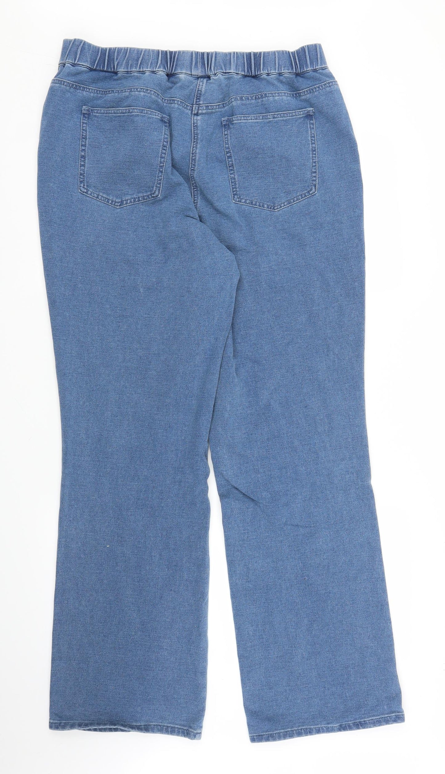 Dream Dreamers Womens Blue  Denim Bootcut Jeans Size L L29 in