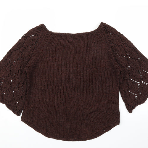 Sydney Easton Womens Brown   Pullover Jumper Size XL