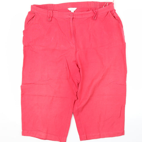 Being Casual Womens Red   Capri Trousers Size XL