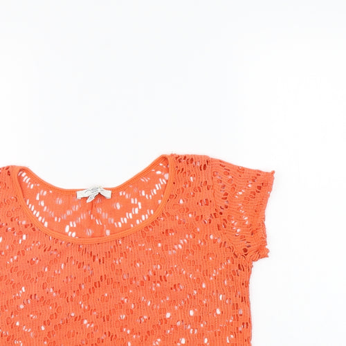 New Look Womens Orange   Basic T-Shirt Size 12