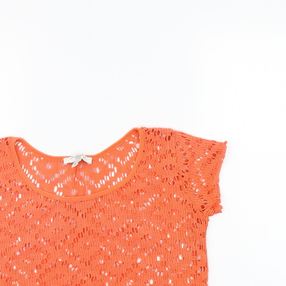 New Look Womens Orange   Basic T-Shirt Size 12