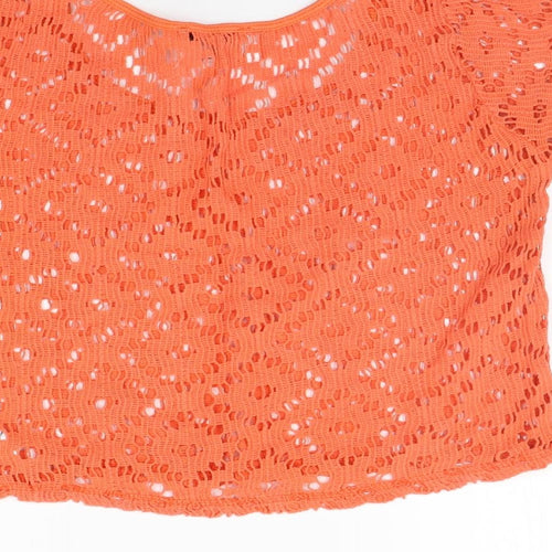 New Look Womens Orange   Basic T-Shirt Size 12