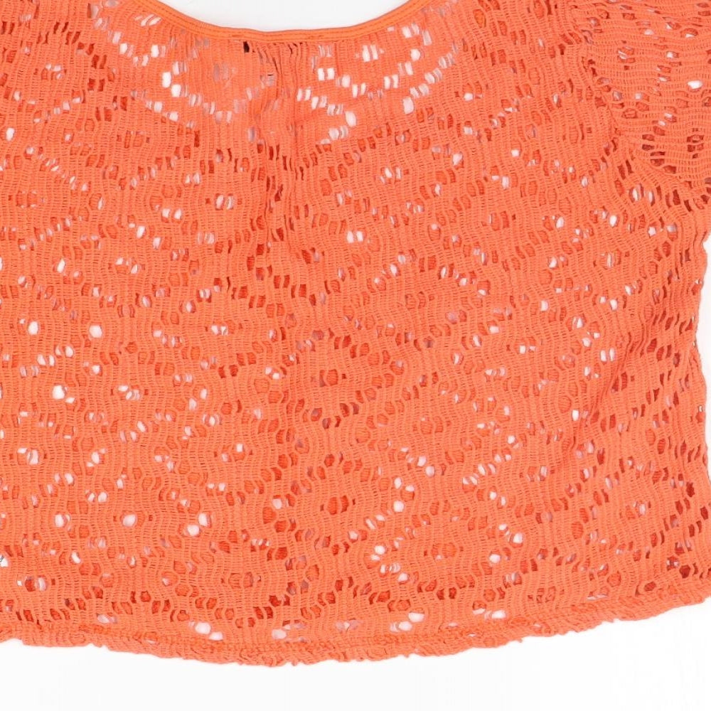 New Look Womens Orange   Basic T-Shirt Size 12