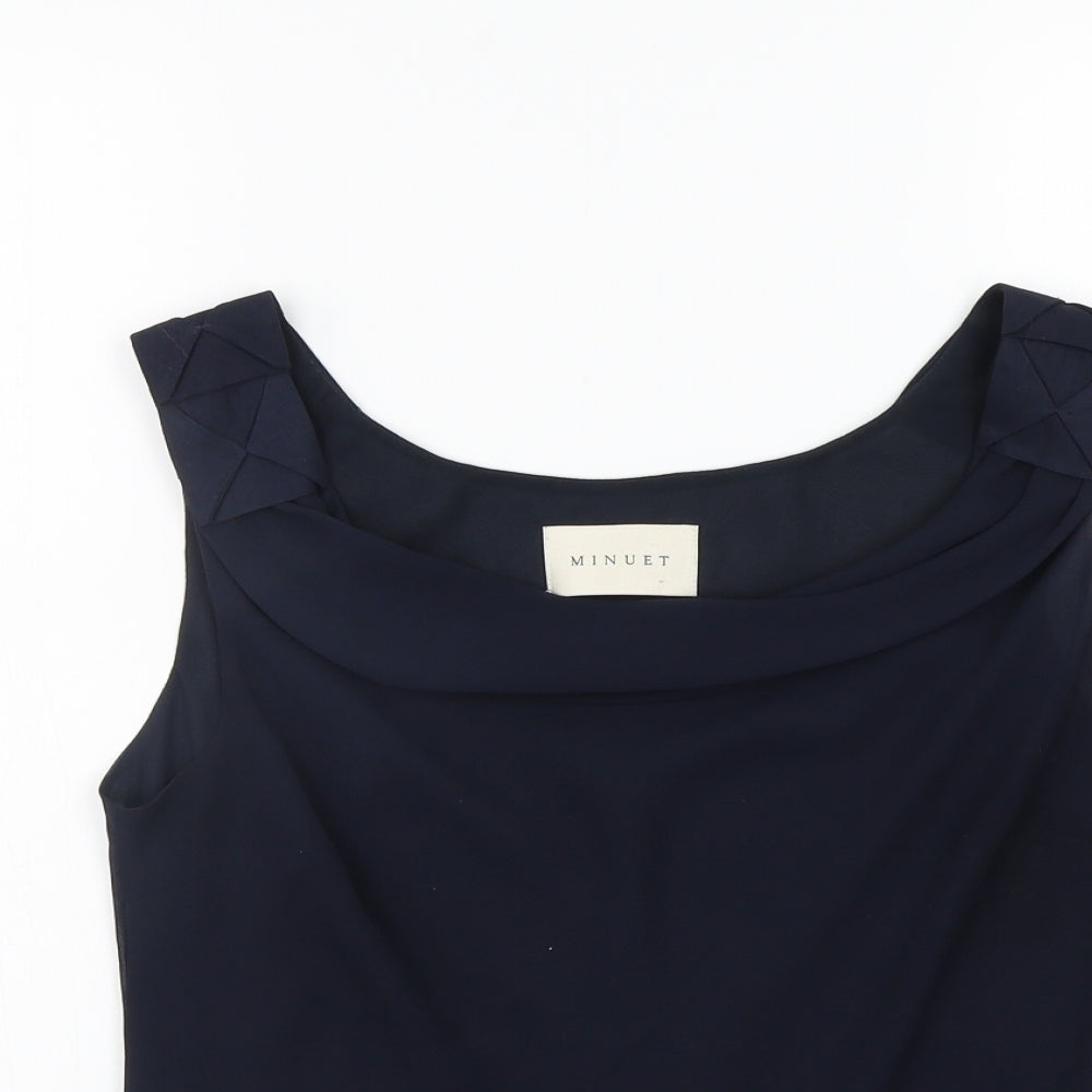 MINUET  Womens Blue   Basic T-Shirt Size 14