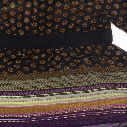NEXT Womens Beige Geometric  A-Line  Size 12