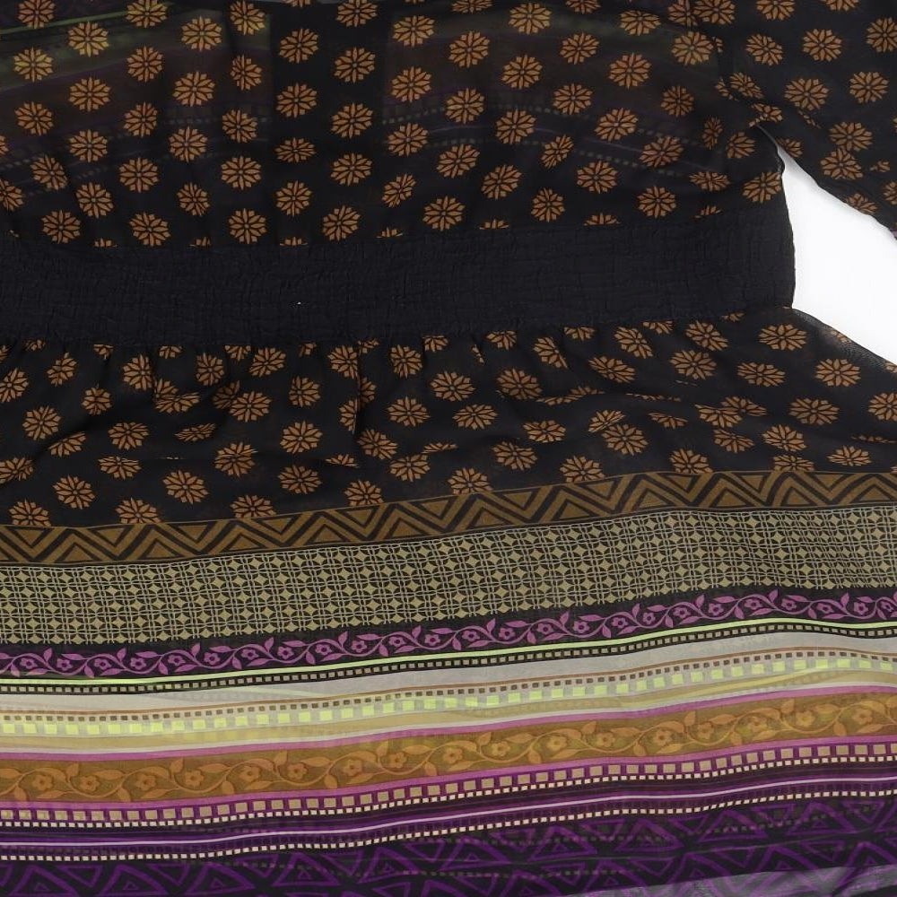 NEXT Womens Beige Geometric  A-Line  Size 12