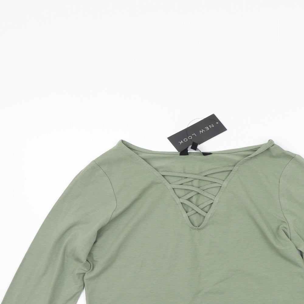 New Look Womens Green   Basic T-Shirt Size 12