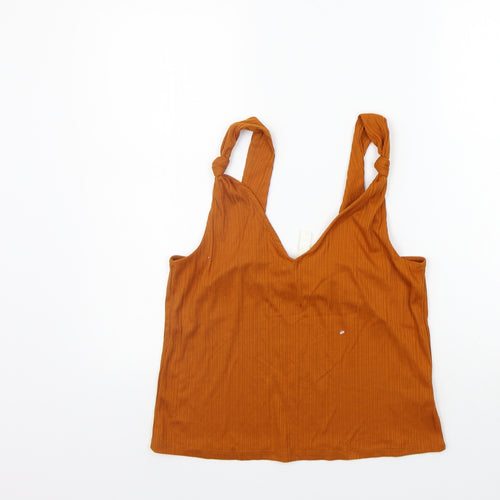 H&M Womens Orange   Basic Tank Size M