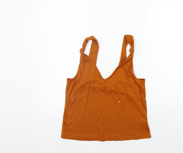 H&M Womens Orange   Basic Tank Size M