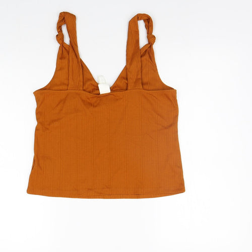 H&M Womens Orange   Basic Tank Size M