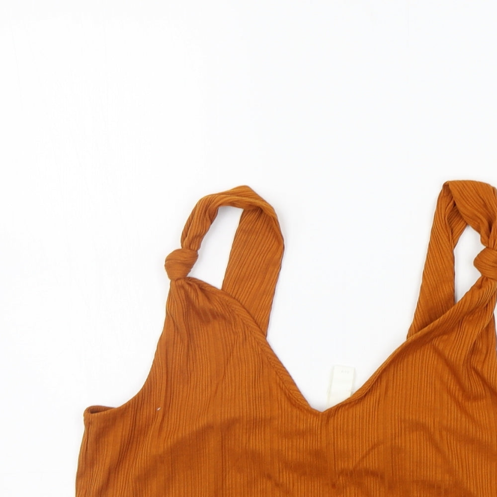 H&M Womens Orange   Basic Tank Size M
