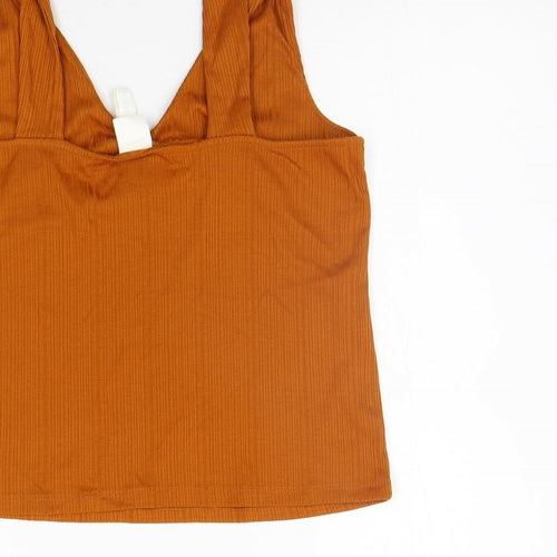 H&M Womens Orange   Basic Tank Size M