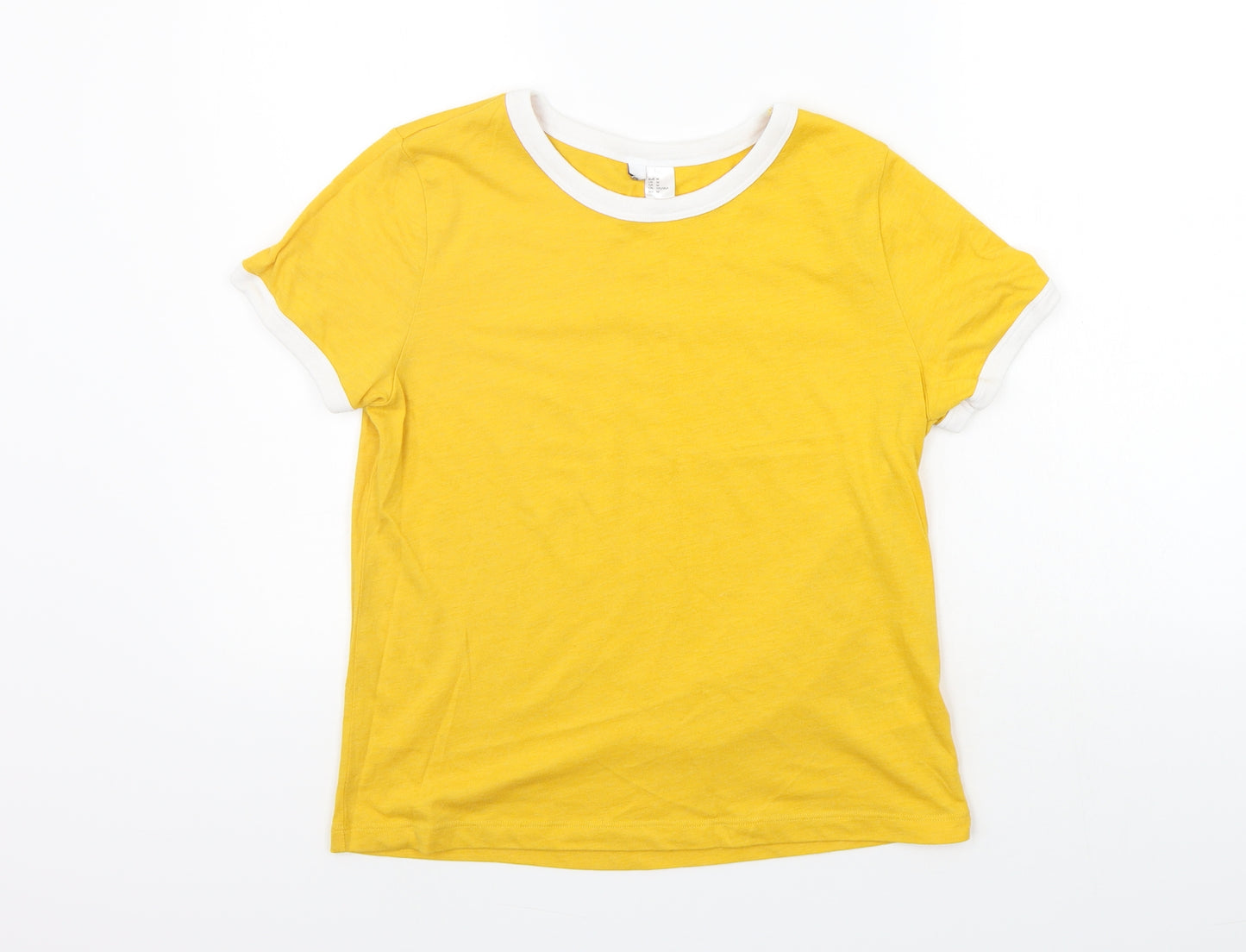 Divided Womens Yellow   Basic T-Shirt Size M