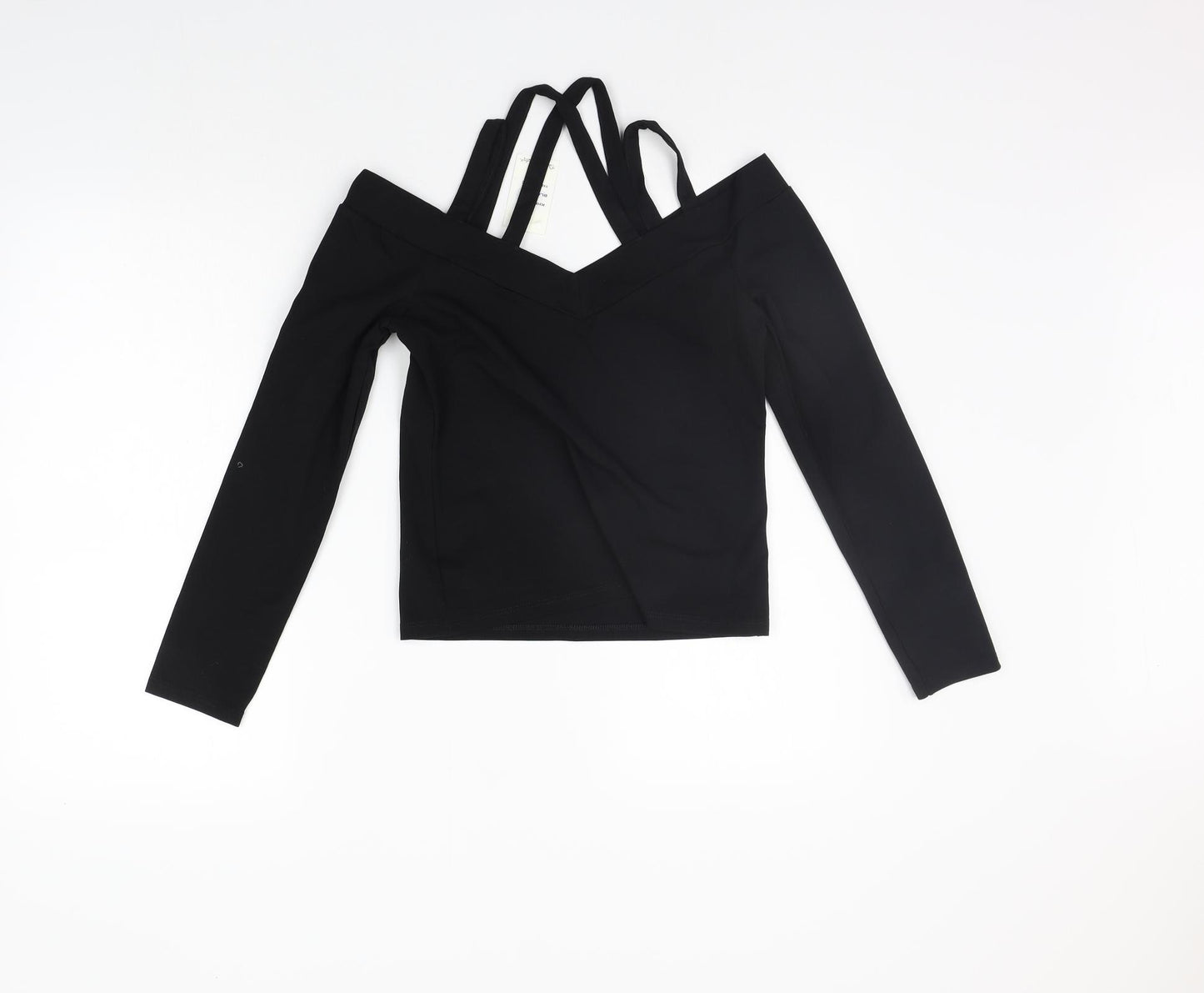 Miss Selfridge Womens Black   Basic T-Shirt Size 12