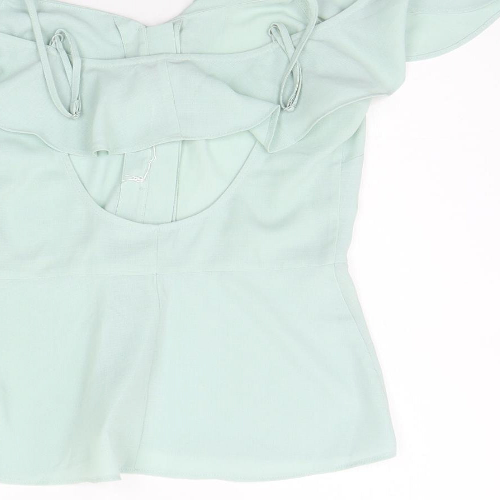 Warehouse Womens Green   Basic T-Shirt Size 8