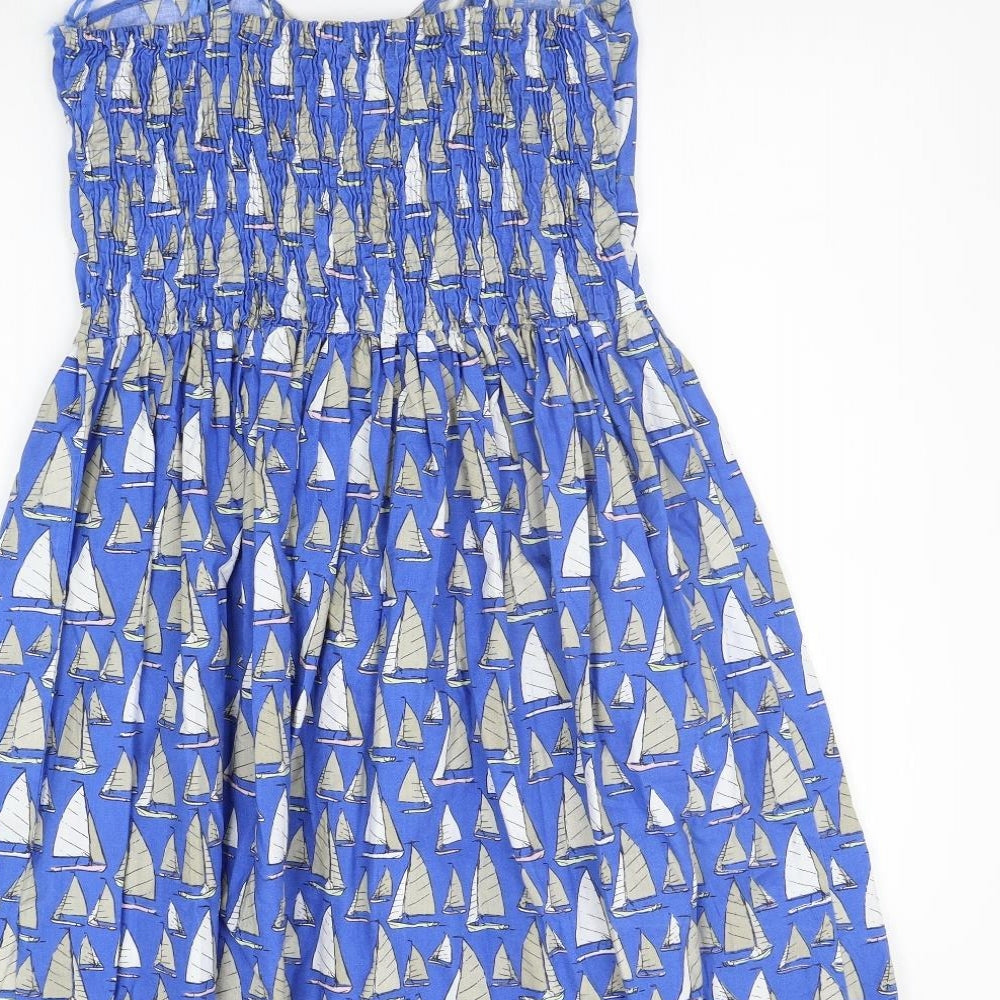 Atmophere Womens Blue Geometric  A-Line  Size 14