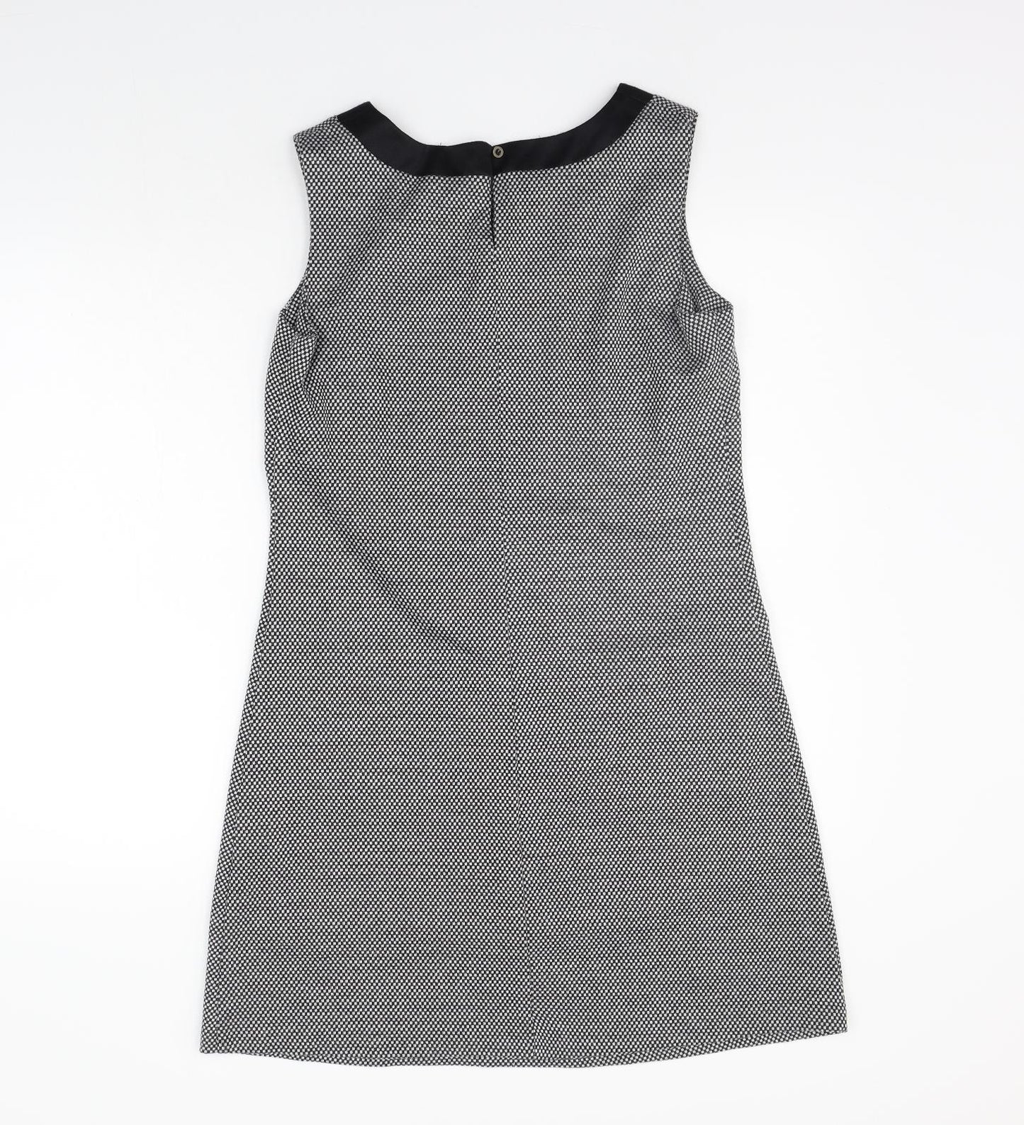 Peacocks Womens Grey Check  A-Line  Size 12