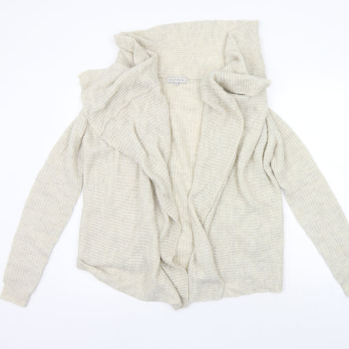 Nutmeg Womens Beige   Cardigan Jumper Size 12