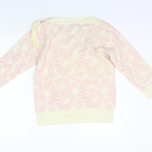 Rocha John Rocha Womens Beige Geometric  Pullover Jumper Size 14