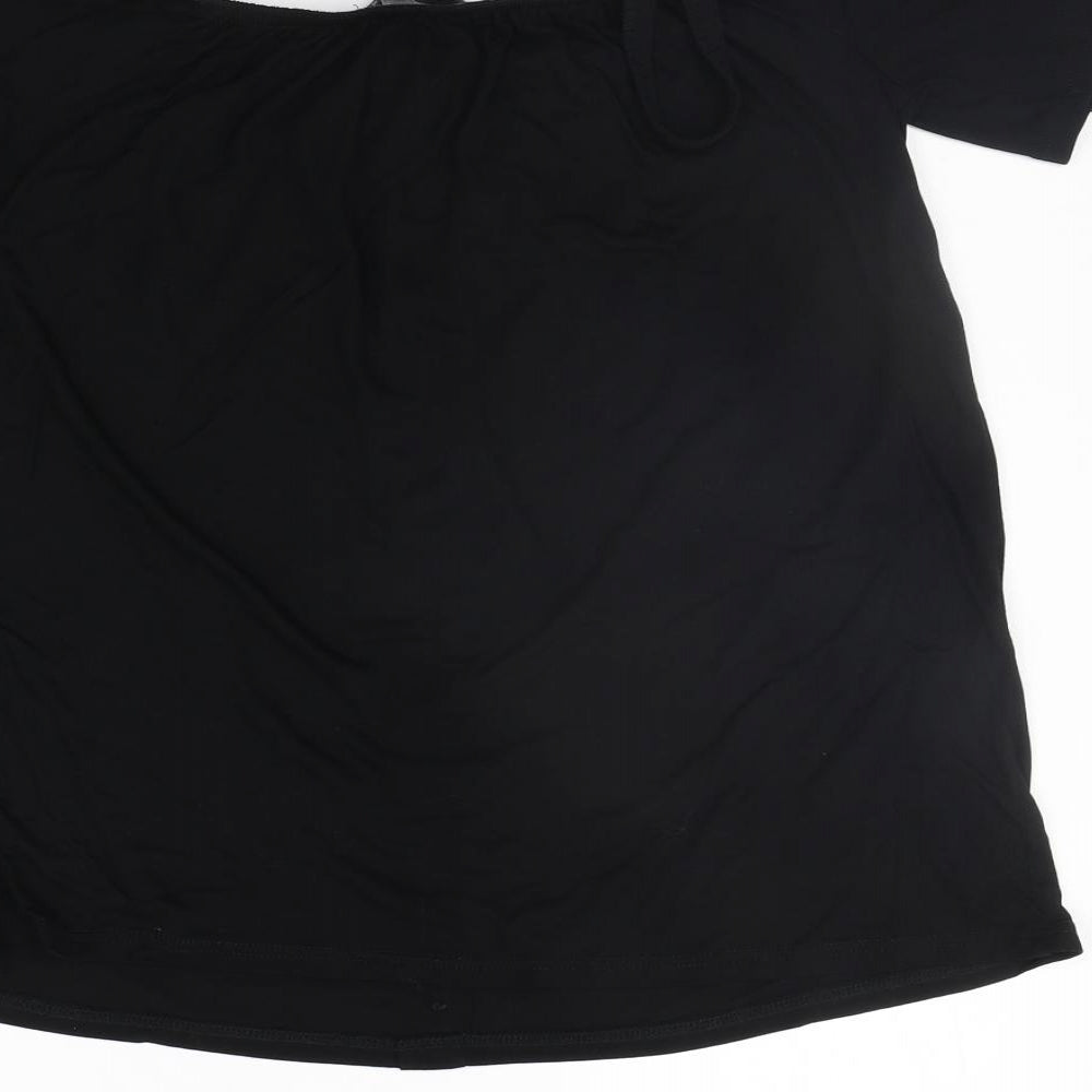 Dorothy Perkins Womens Black   Basic T-Shirt Size 12
