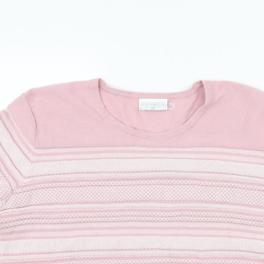 Cotsworld Womens Pink   Pullover Jumper Size 2XL