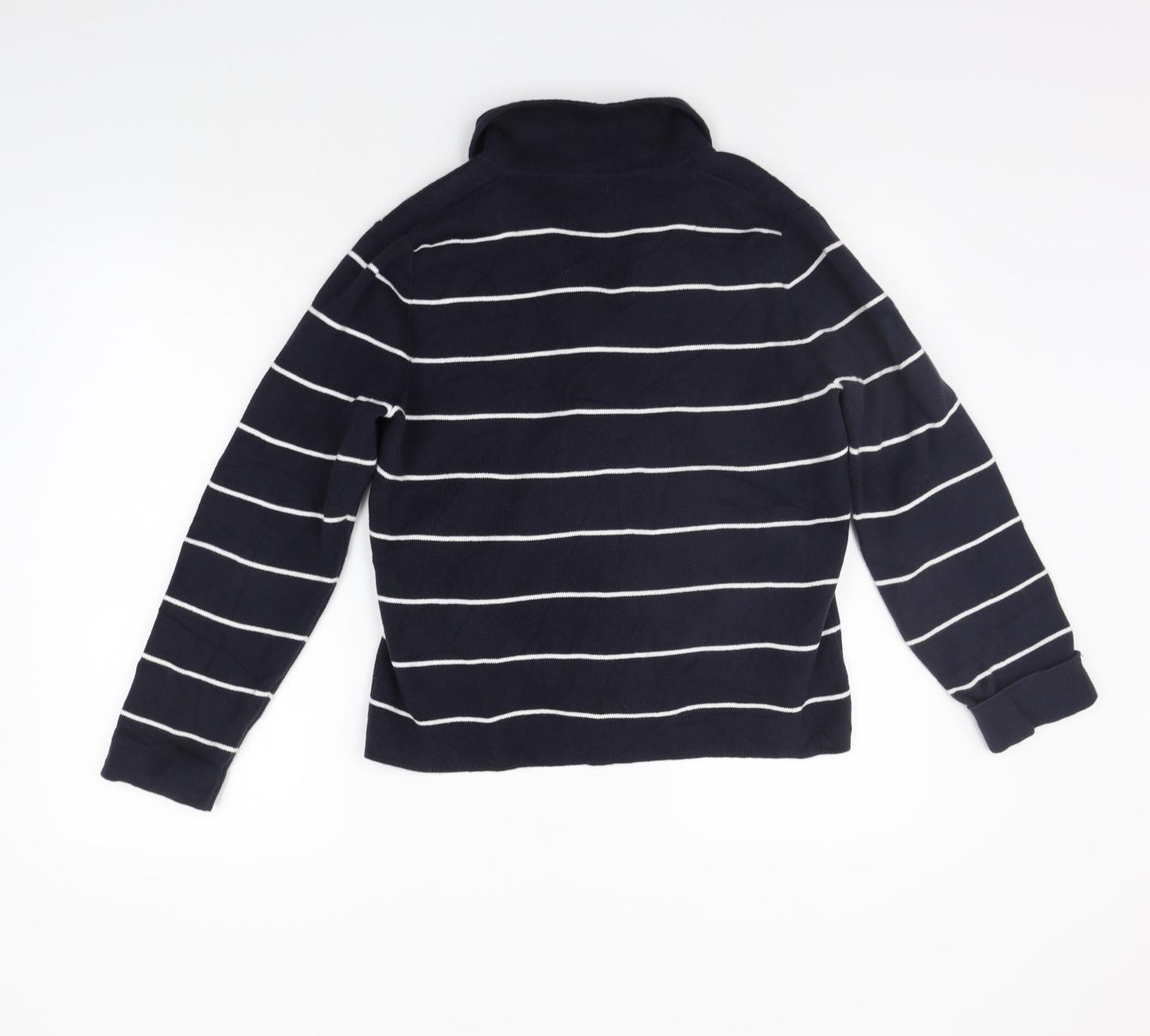 Phase Eight Womens Blue Striped  Cardigan Jumper Size 14