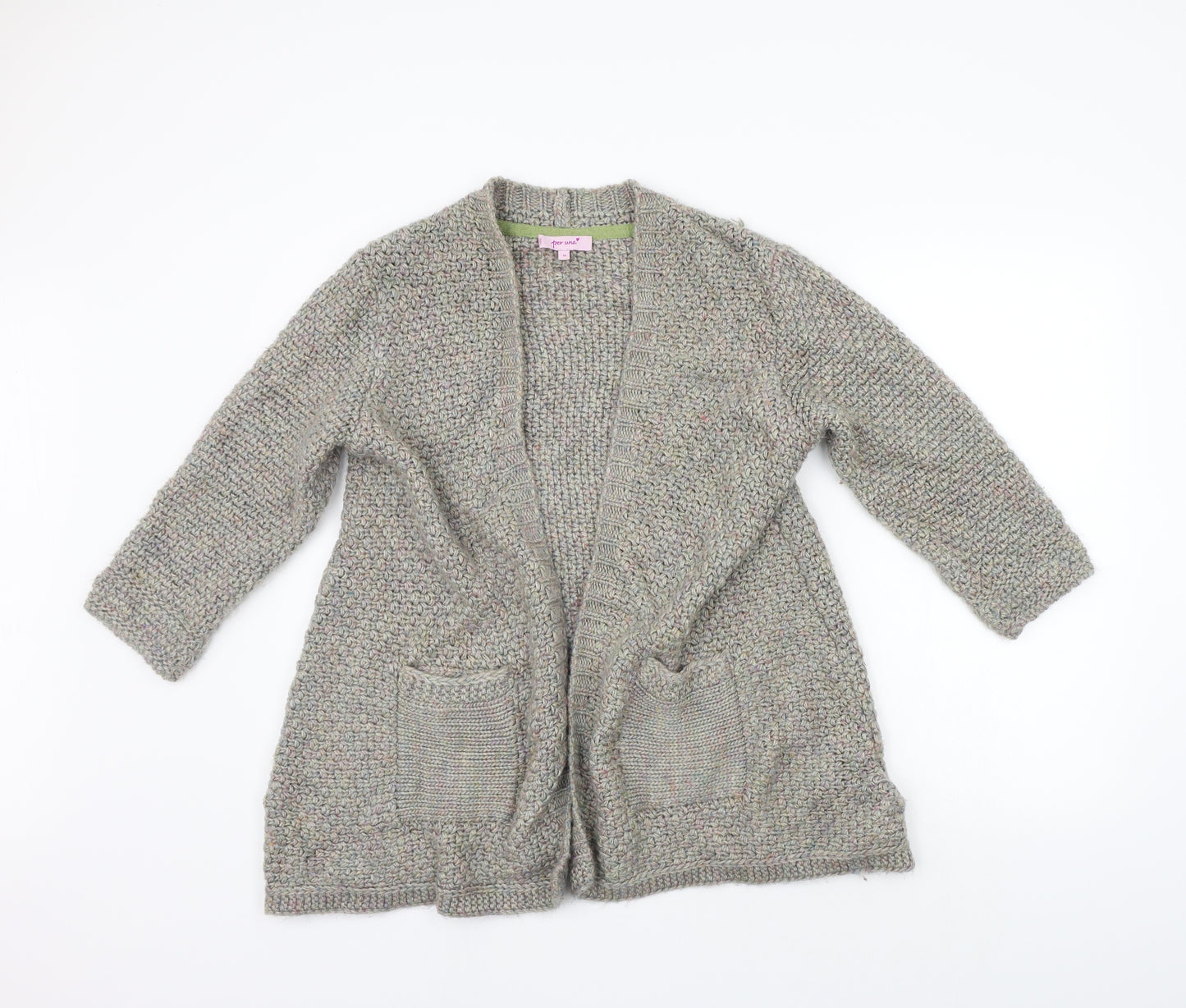 Per Una Womens Grey   Cardigan Jumper Size M