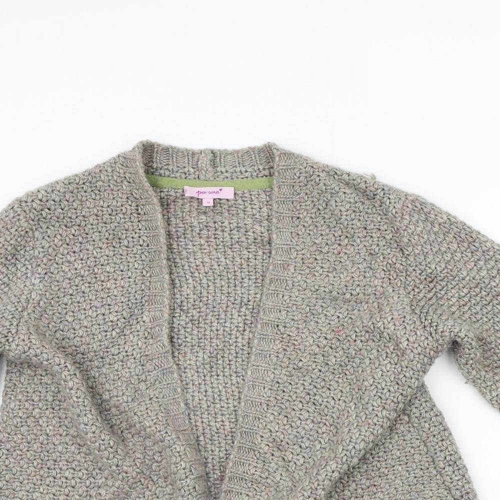 Per Una Womens Grey   Cardigan Jumper Size M