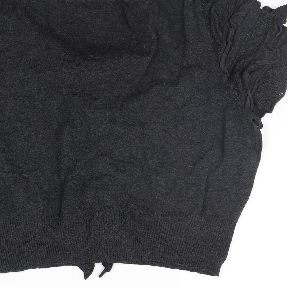 Marks and Spencer Womens Grey   Basic T-Shirt Size 10