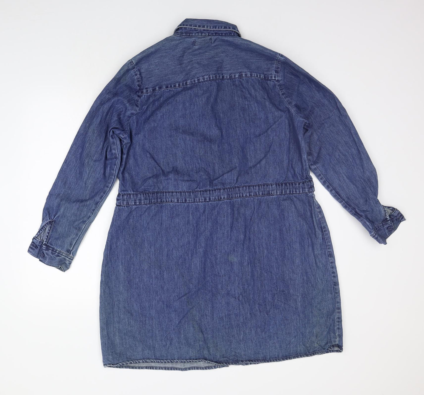 /Denim  Womens Blue   Shirt Dress  Size 18  - washable mark
