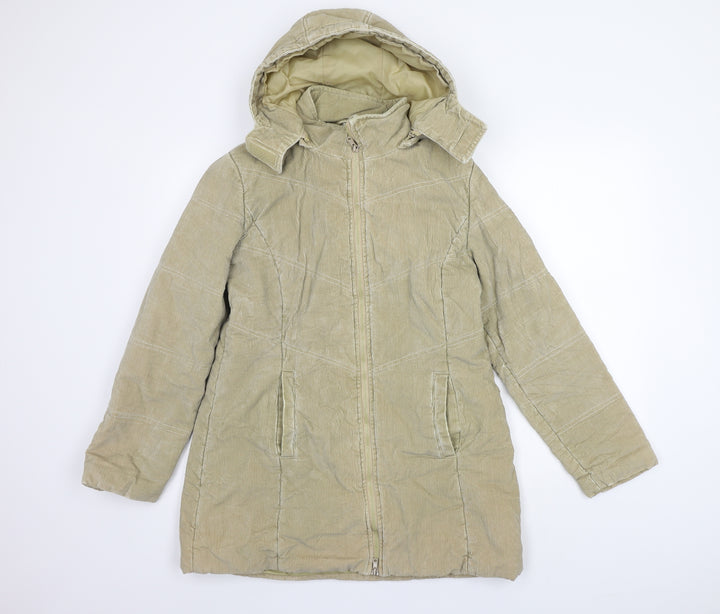 Preworn Womens Beige Jacket Coat Size M
