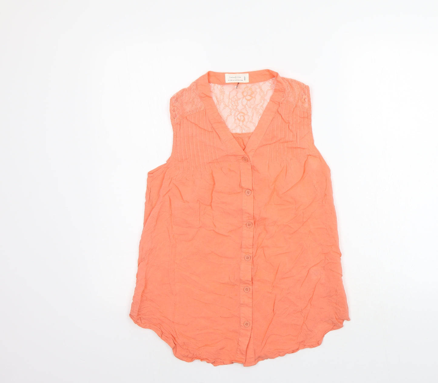 Love Tree Womens Orange   Basic T-Shirt Size S