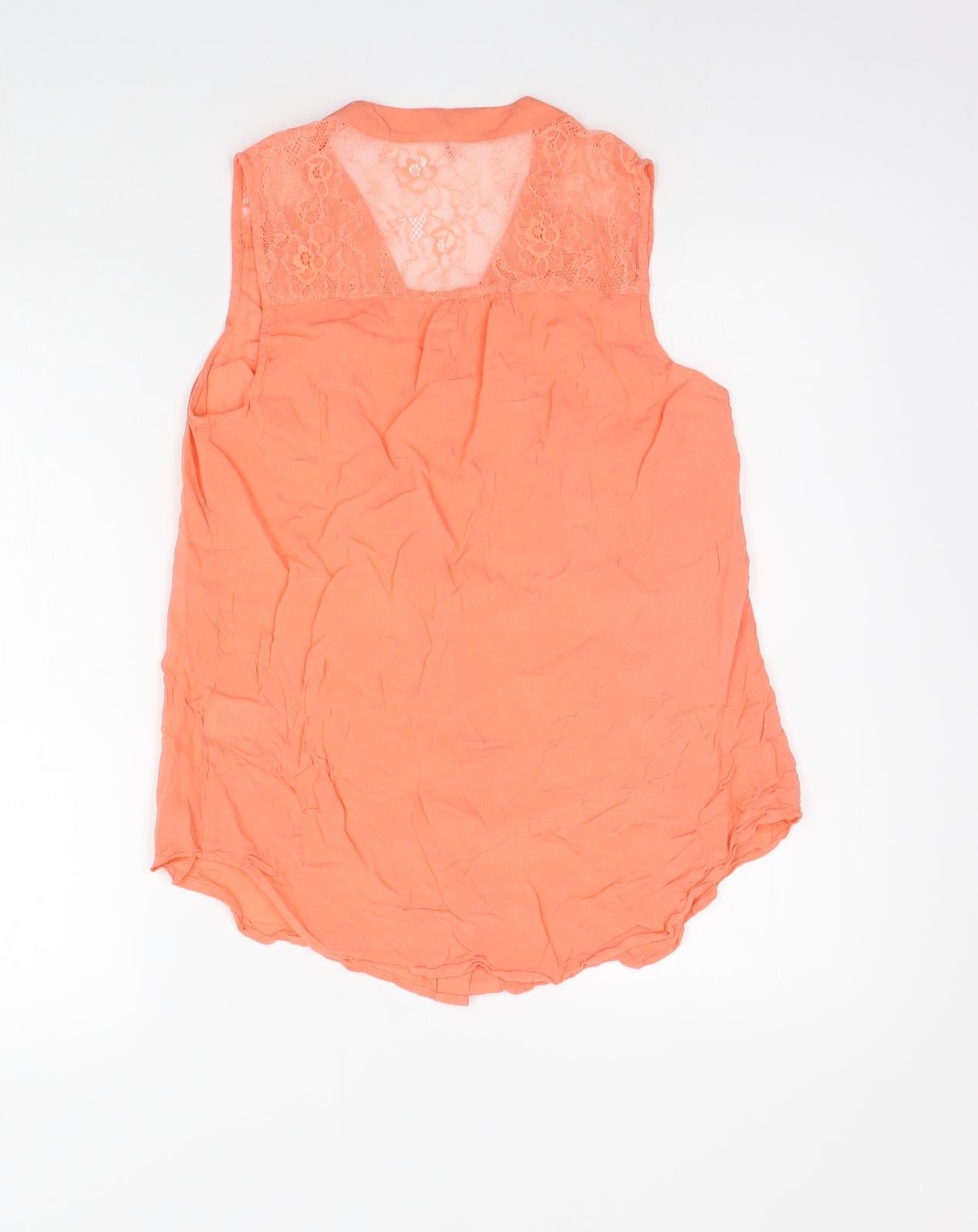 Love Tree Womens Orange   Basic T-Shirt Size S